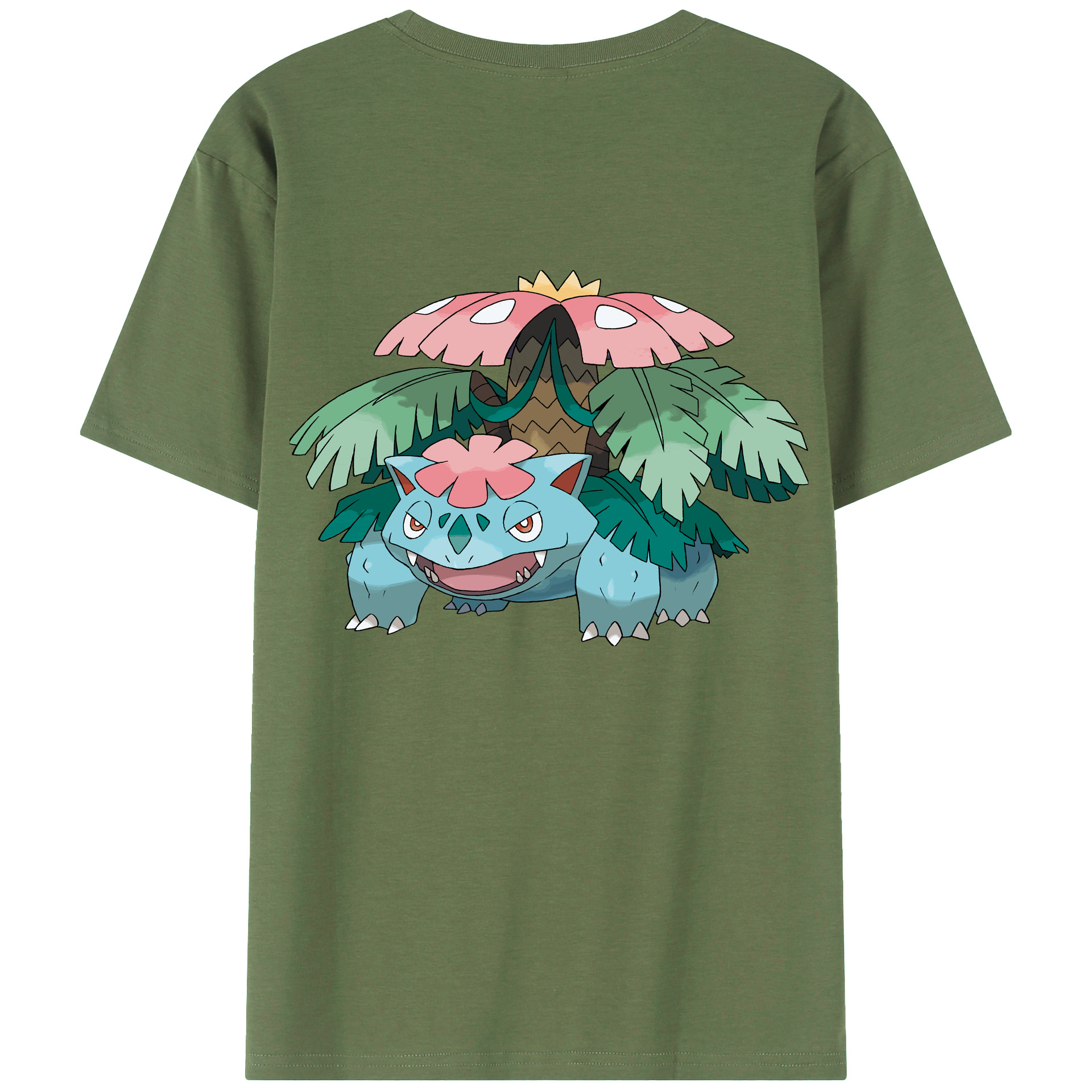 （画像用） ポケットモンスター Pokémon 綿100％ メンズ半袖Tシャツ（バックプリント） 通気性